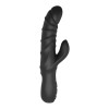 Вибратор-кролик рельефный Dream Toys черный, 23 х 3.5 см фото №3 — секс игрушки: Украина, NO TABOO