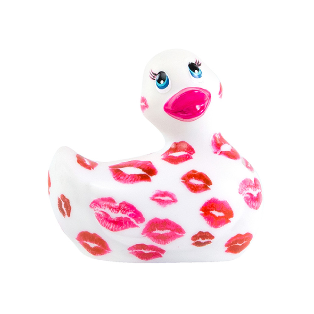 Уточка вибратор I Rub My Duckie белая с розовым узором фото №0 — секс игрушки: Украина, NO TABOO