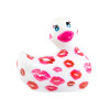Уточка вибратор I Rub My Duckie белая с розовым узором фото №1 — секс игрушки: Украина, NO TABOO