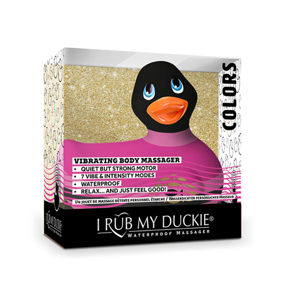 Уточка вибратор I Rub My Duckie полосатая, розовая фото №2 — секс игрушки: Украина, NO TABOO