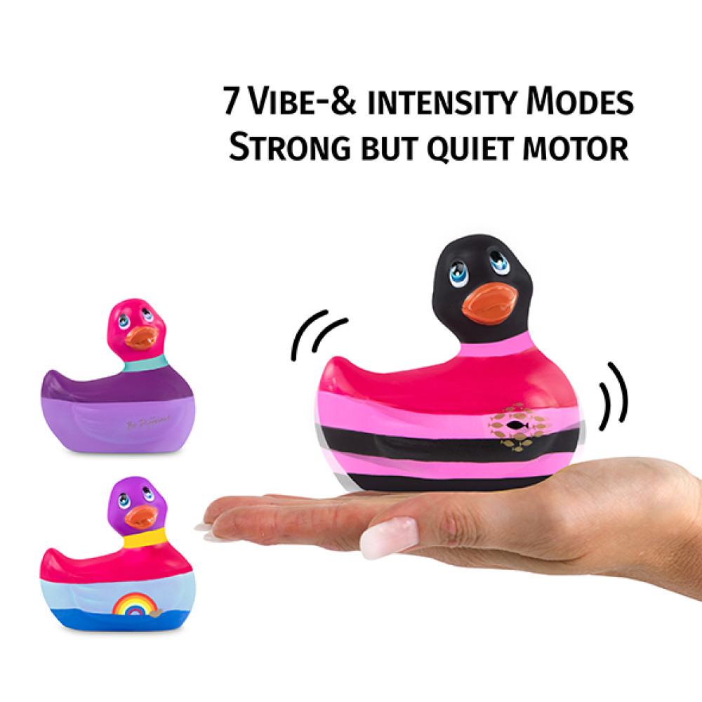 Уточка вибратор I Rub My Duckie полосатая, розовая фото №6 — секс игрушки: Украина, NO TABOO