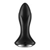 Анальный вибратор Satisfyer Rotator Plug 1+ с приложением и ротацией, черный, 13.5 х 3.8 см фото №3 — секс игрушки: Украина, NO TABOO