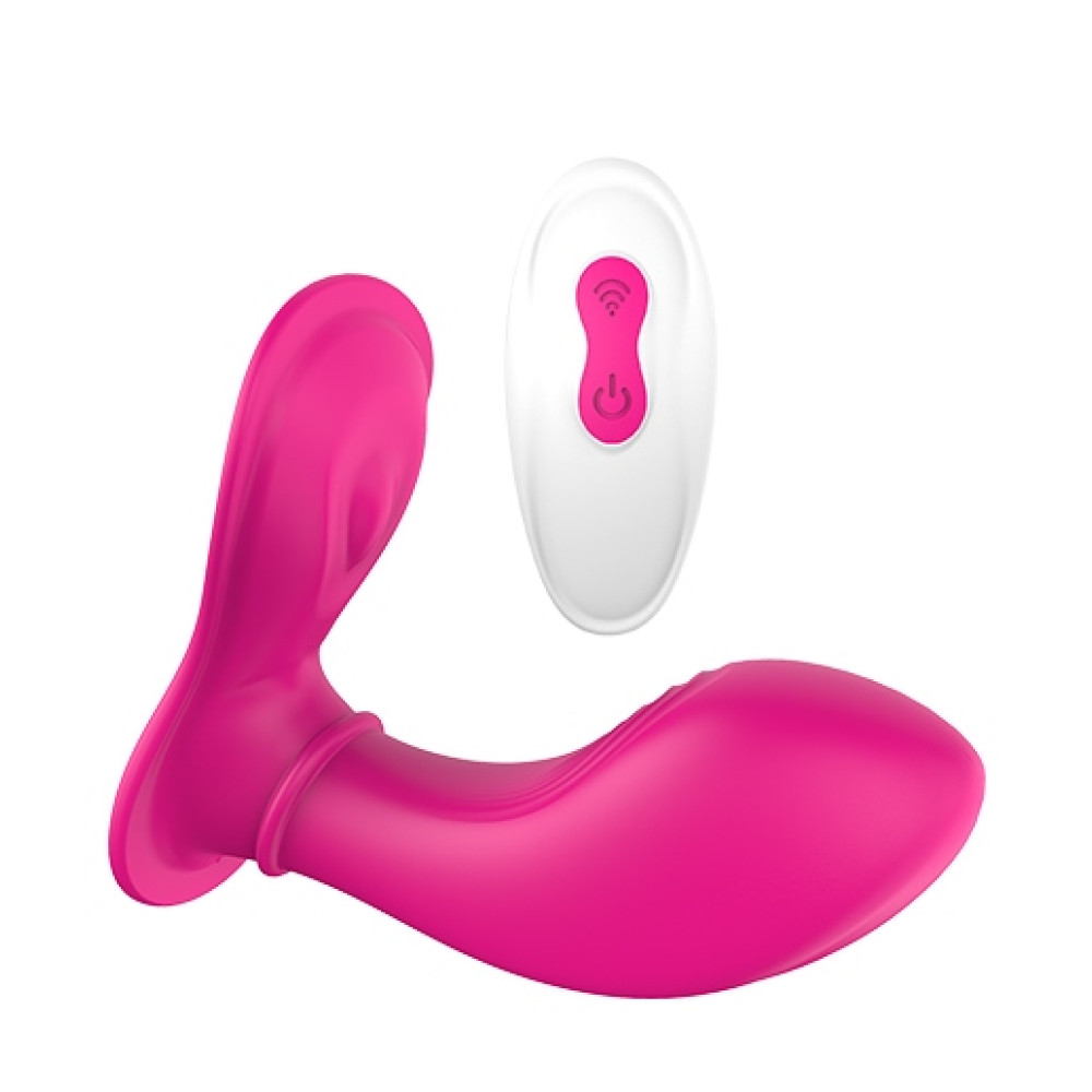 Вибратор для клитора и точки G Dream Toys на дистанционном пульте управления, розовый, 12 х 3.3 см фото №3 — секс игрушки: Украина, NO TABOO