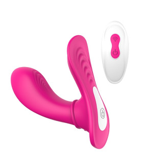 Вібратор для клітора та точки G Dream Toys на дистанційному пульті керування, рожевий, 12 х 3.3 см - No Taboo