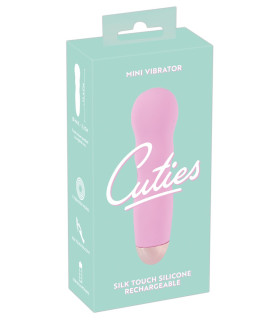Мини-вибратор Cuties волнистый, розовый, 12.4 х 3.3 см - No Taboo