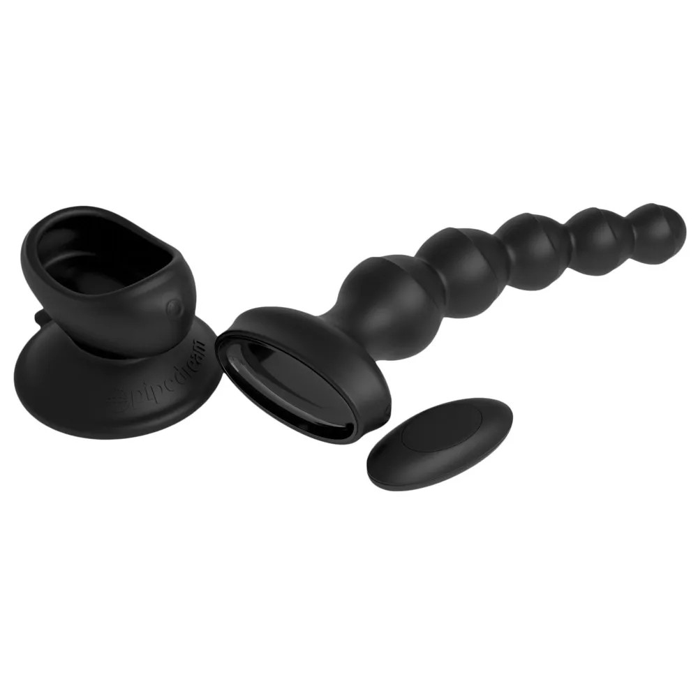 Анальная елочка с вибрацией 3Some Wall Banger Beads черная, 16.8 х 3.8 см фото №4 — секс игрушки: Украина, NO TABOO
