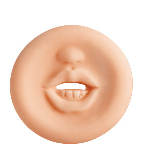 Насадка для вакуумної помпи Dreamtoys Ramrod у вигляді рота, бежева, 7.5 х 5 см - No Taboo