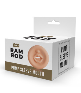 Насадка для вакуумної помпи Dreamtoys Ramrod у вигляді рота, бежева, 7.5 х 5 см - No Taboo