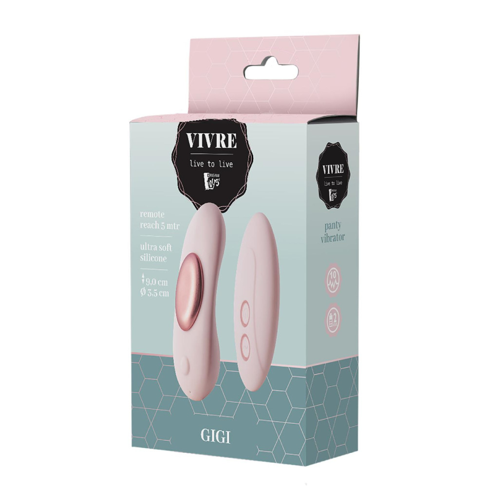 Вибратор в трусики Dream Toys Gigi с пультом, розовый, 9 х 3.5 см фото №2 — секс игрушки: Украина, NO TABOO