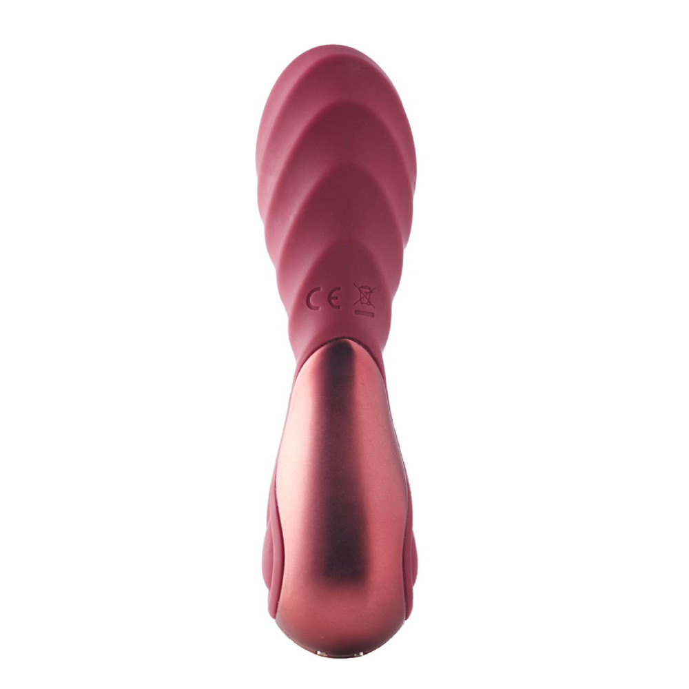 Мини вибратор рельефный Dream Toys бордовый, 12 х 3.2 см фото №2 — секс игрушки: Украина, NO TABOO