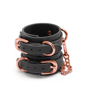 Наручники NS Novelties Bondage Couture с фурнитурой, черные - No Taboo