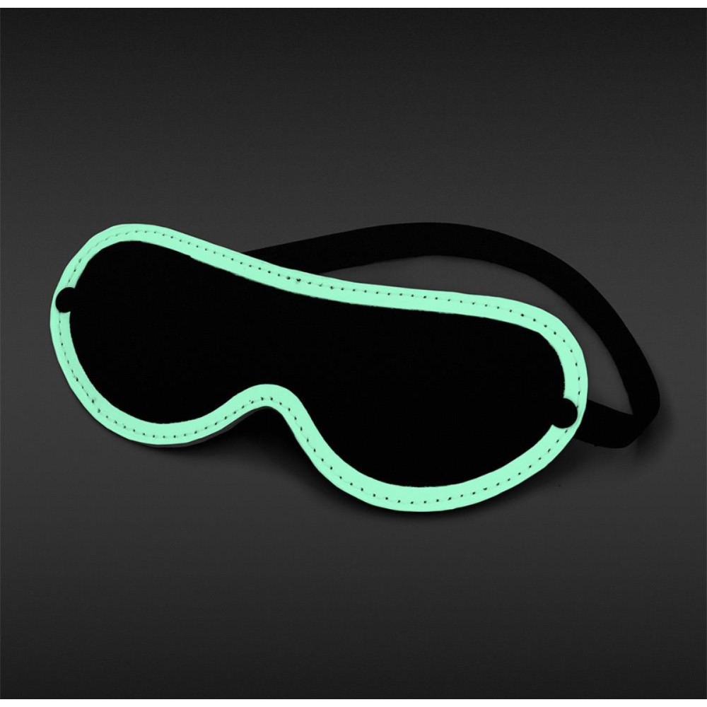 Маска светящаяся в темноте NS Novelties с закрытыми глазами, белая, фото №2 — секс шоп Украина, NO TABOO