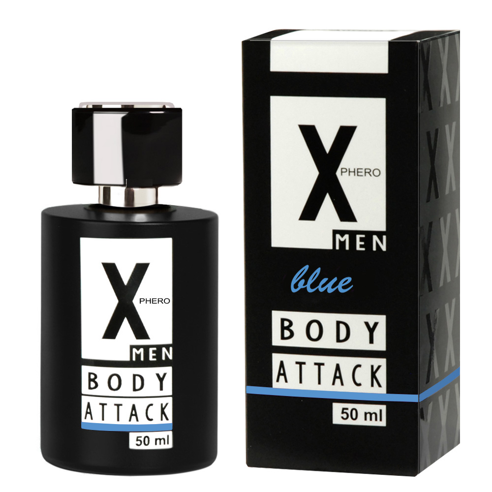 Духи с феромонами для мужчин Body Attck MEN Blue X-PHERO, 50 мл, фото №0 — секс шоп Украина, NO TABOO