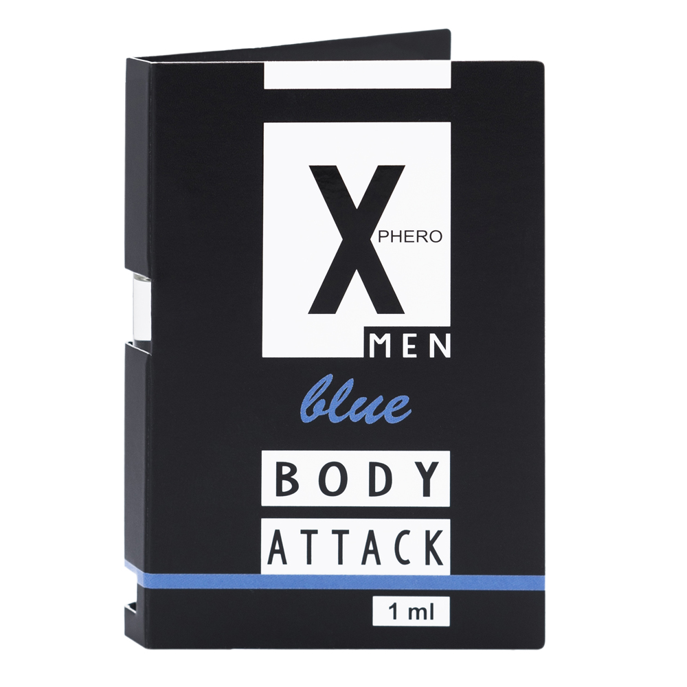 Духи с феромонами для мужчин Body Attck MEN Blue X-PHERO, 1 мл, фото №0 — секс шоп Украина, NO TABOO
