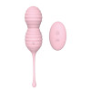 Вагинальные шарики с дистанционными пультом Dream Toys на жесткой сцепке, розовые, 17.3 х 3.7 см фото №1 — секс игрушки: Украина, NO TABOO
