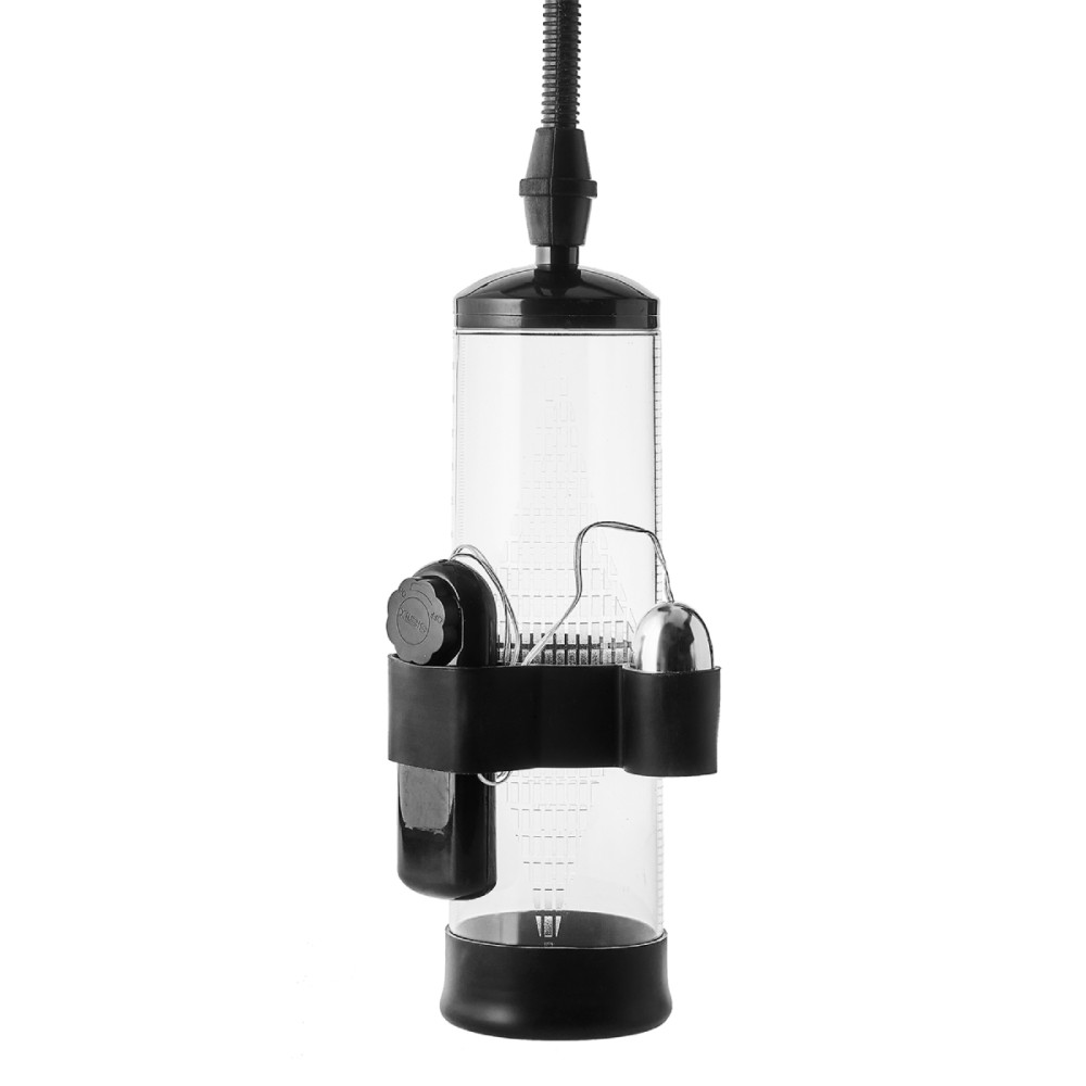 Вакуумная помпа с вибрацией Dreamtoys Ramrod с насадкой и эрекционным кольцом, прозрачная, 20 х 5.9 см фото №5 — секс игрушки: Украина, NO TABOO
