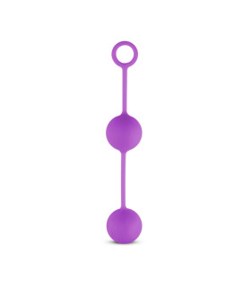 Вагинальные шарики Easy Toys со смещенным центром тяжести, фиолетовые, 20 х 3.7 см - No Taboo