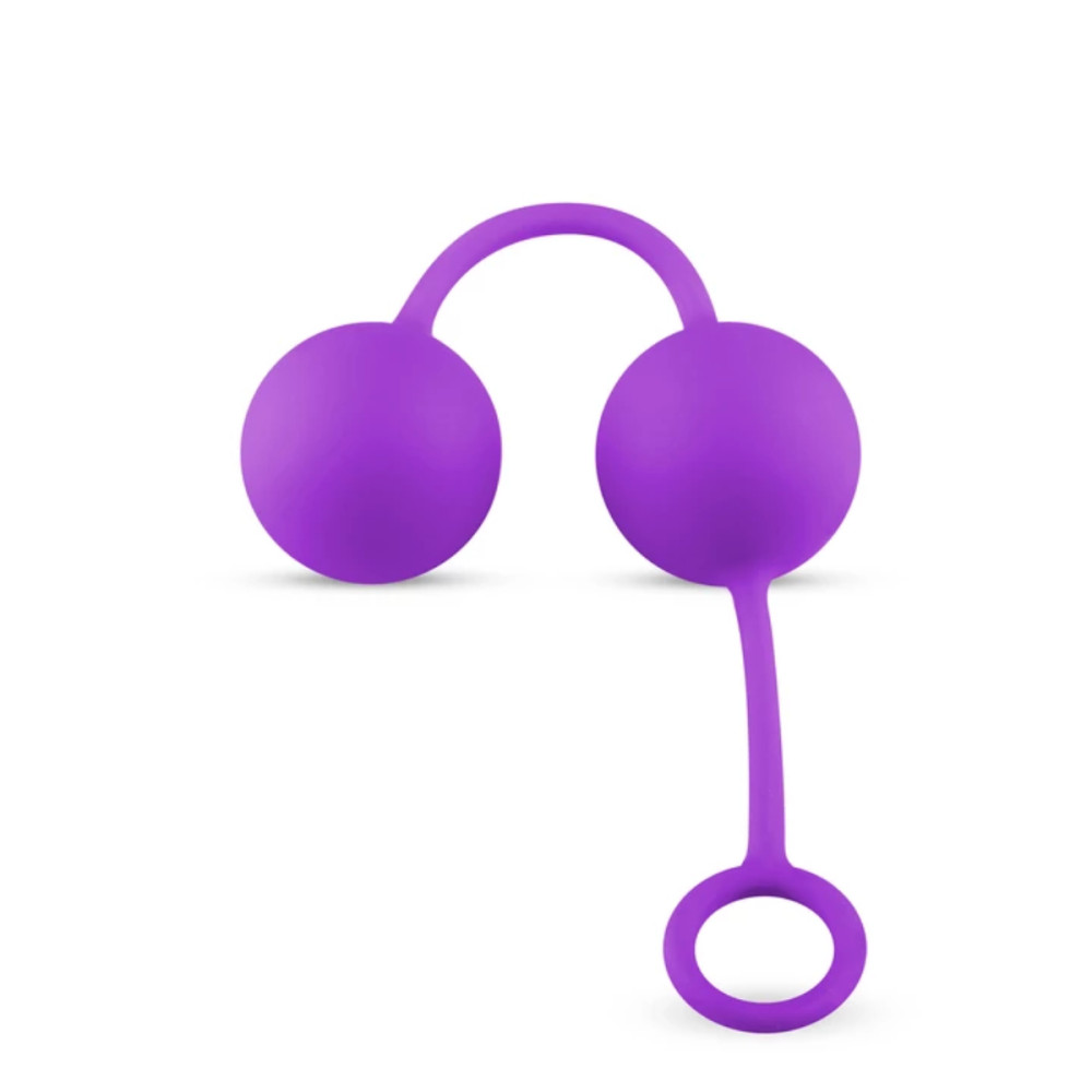 Вагинальные шарики Easy Toys со смещенным центром тяжести, фиолетовые, 20 х 3.7 см фото №2 — секс игрушки: Украина, NO TABOO