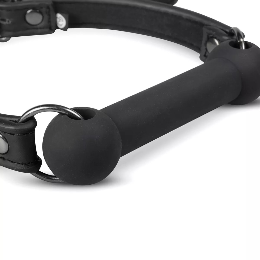 Кляп-уздечка Easytoys черный, 56 х 1.7 см, фото №4 — секс шоп Украина, NO TABOO