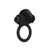 Вибро-эрекционное кольцо Easytoys с кроликом, черное, 7.4 х 5.5 см фото №2 — секс игрушки: Украина, NO TABOO