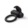 Вибро-эрекционное кольцо Easytoys с кроликом, черное, 7.4 х 5.5 см фото №4 — секс игрушки: Украина, NO TABOO