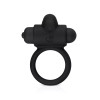 Вибро-эрекционное кольцо Easytoys с кроликом, черное, 7.4 х 5.5 см фото №3 — секс игрушки: Украина, NO TABOO