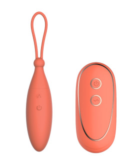 Виброяйцо с дистанционным управлением Dream Toys коралловое, 15.5 х 3 см - No Taboo