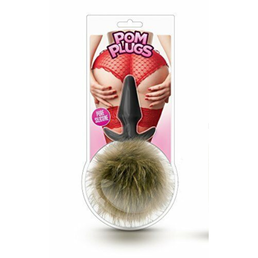 Анальная пробка POM PLUGS с меховым помпоном фото №2 — секс игрушки: Украина, NO TABOO