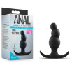 Анальная пробка елочка Anal Adventures Platinum, черная фото №1 — секс игрушки: Украина, NO TABOO