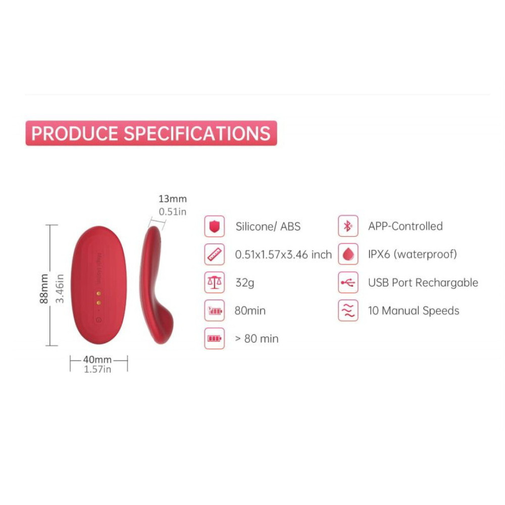 Вибратор для трусиков с умными часами Magic Nyx Smart Panty Vibrator фото №11 — секс игрушки: Украина, NO TABOO