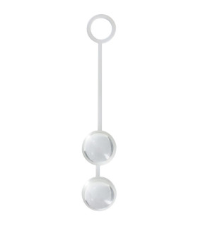 Вагинальные шарики Toy Joy стеклянные, прозрачные, 16 х 2.5 см - No Taboo