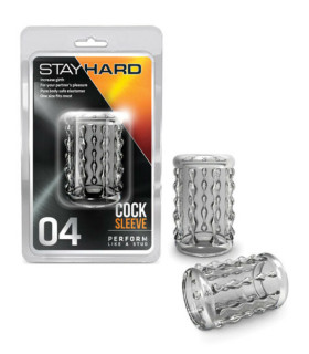 Насадка на пеніс Blush Stay Hard рельєфна, відкрита, прозора, 5 х 3.2 см - No Taboo