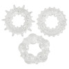 Эрекционные кольца You2Toys, рельефные, прозрачные, 3 шт фото №2 — секс игрушки: Украина, NO TABOO