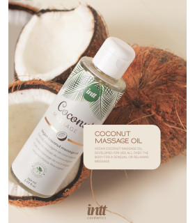 Олія для масажу Intt Coconut (Vegan), 150 мл, з ароматом кокоса - No Taboo