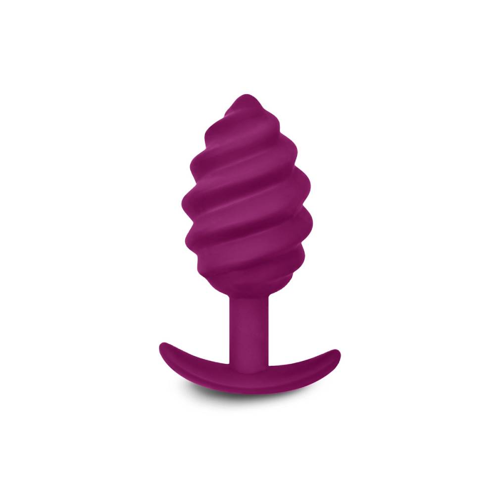 Анальная пробка рельефная Gvibe Gplug Twist 2 фуксия, 10.5 х 3.9 см фото №2 — секс игрушки: Украина, NO TABOO