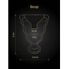 Менструальная чаша Gcup Gvibe, S, черная, 6 х 3.5 см, фото №9 — секс шоп Украина, NO TABOO