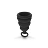 Менструальная чаша Gcup Gvibe, S, черная, 6 х 3.5 см, фото №3 — секс шоп Украина, NO TABOO