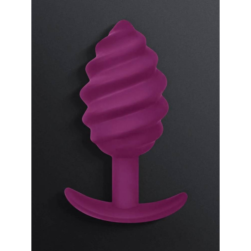 Анальная пробка рельефная Gvibe Gplug Twist 2 фуксия, 10.5 х 3.9 см фото №6 — секс игрушки: Украина, NO TABOO