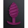 Анальная пробка рельефная Gvibe Gplug Twist 2 фуксия, 10.5 х 3.9 см фото №6 — секс игрушки: Украина, NO TABOO