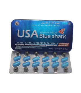 Возбудитель для мужчин USA Blue Shark 24 шт - No Taboo