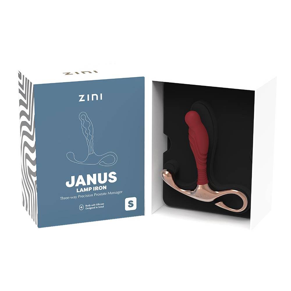 Массажер простаты рельефный, S, Zini Janus Lamp Iron бордовый, 10.4 х 2.2 см фото №5 — секс игрушки: Украина, NO TABOO