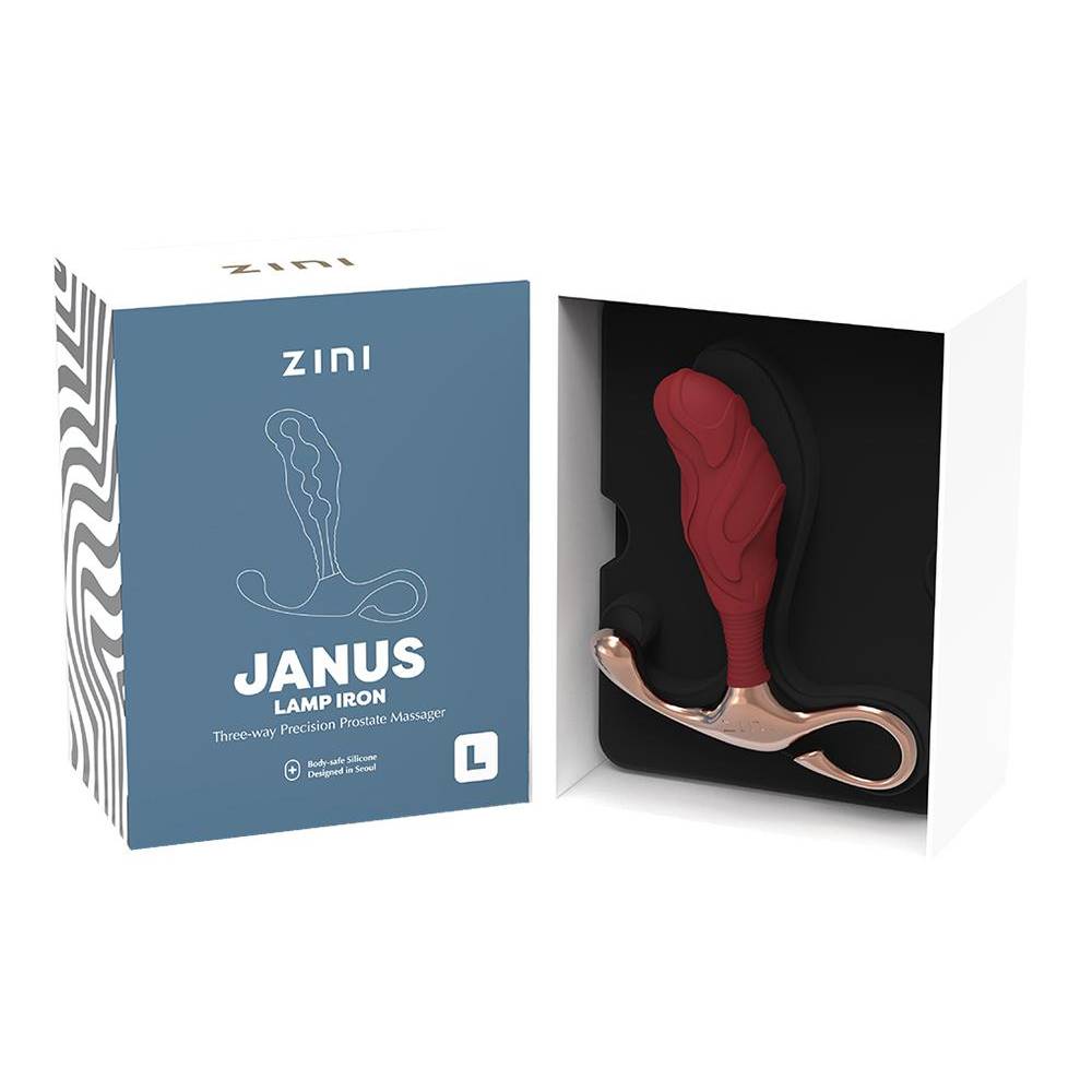 Массажер простаты рельефный, L, Zini Janus Lamp Iron бордовый, 11.9 х 3.3 см фото №5 — секс игрушки: Украина, NO TABOO