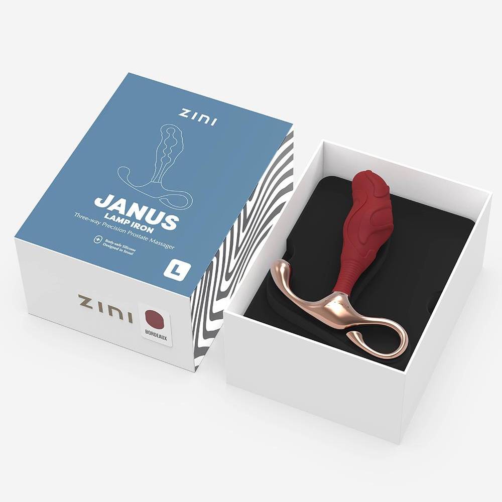 Массажер простаты рельефный, L, Zini Janus Lamp Iron бордовый, 11.9 х 3.3 см фото №4 — секс игрушки: Украина, NO TABOO