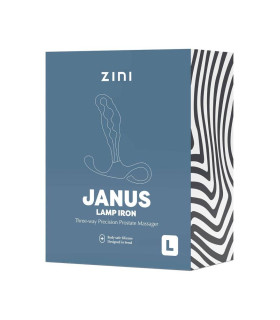 Массажер простаты рельефный, L, Zini Janus Lamp Iron бордовый, 11.9 х 3.3 см - No Taboo