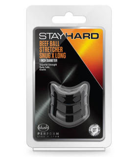 Насадка для мошонки Blush Stay Hard черная, 3.8 х 2.5 см - No Taboo