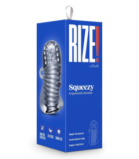 Мастурбатор Blush Rize с петлей для пальца, прозрачный, 11.4 х 5 см - No Taboo