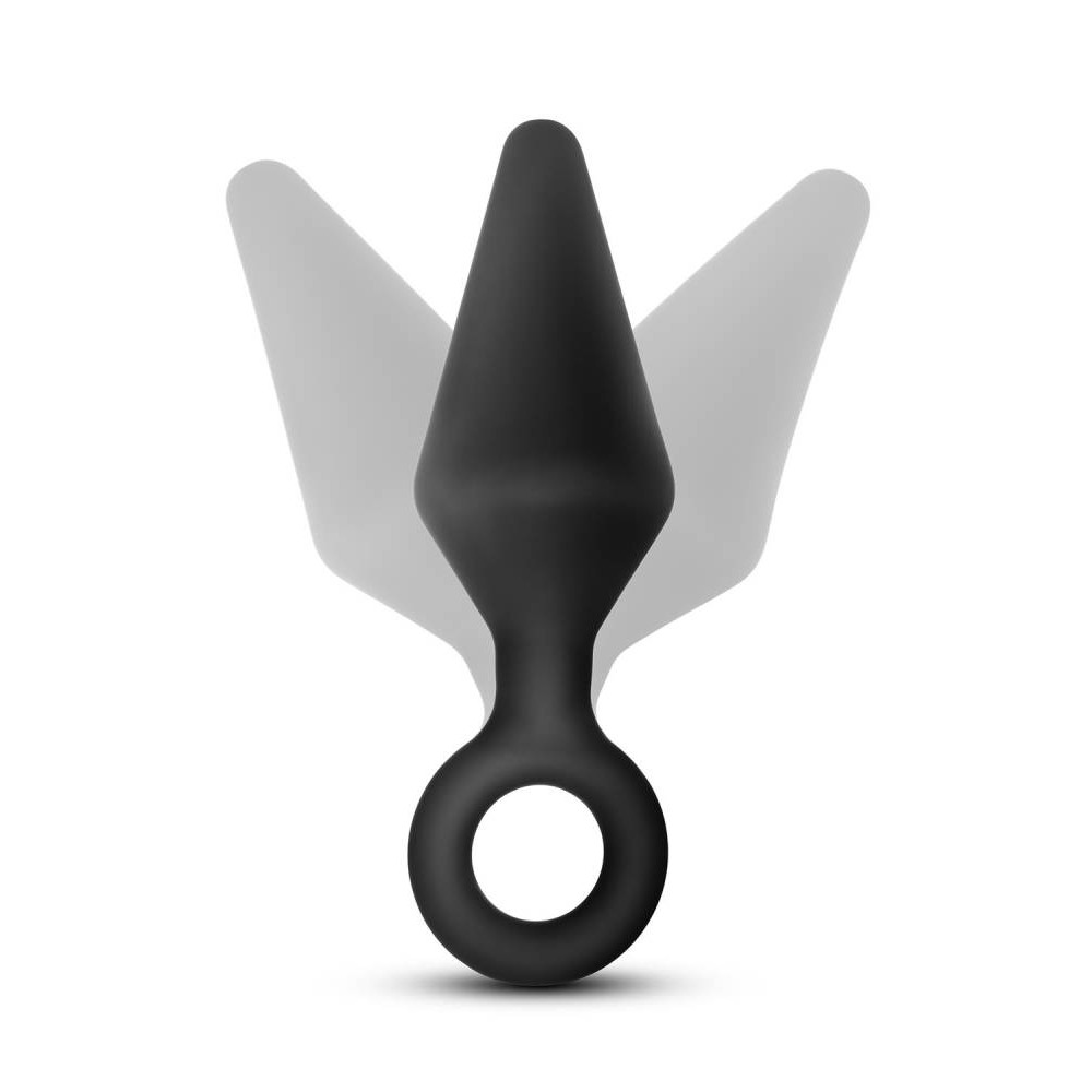 Анальная пробка, M, Blush Anal Adventures черная, 11.4 х 3.1 см фото №4 — секс игрушки: Украина, NO TABOO