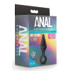 Анальная пробка, M, Blush Anal Adventures черная, 11.4 х 3.1 см фото №2 — секс игрушки: Украина, NO TABOO