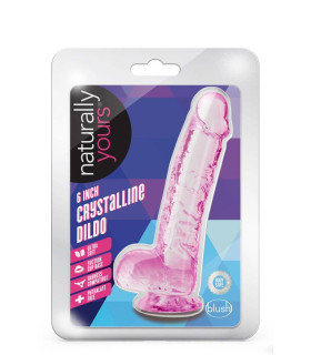 Фалоімітатор реалістичний на присосці Blush Naturally Yours рожевий, 15.2 х 2.5 см - No Taboo