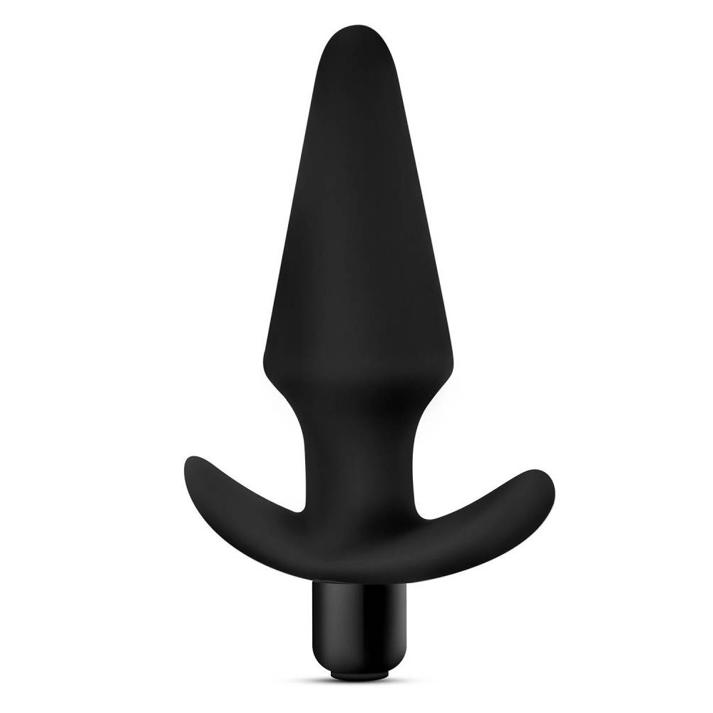 Анальная пробка с вибрацией Blush Anal Adventures черная, 12.7 х 3.8 см фото №0 — секс игрушки: Украина, NO TABOO